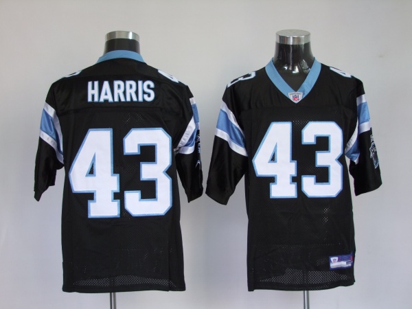 Jerseys Factory Cheap Panthers #43 Chris Harris Black Stitched N - Click Image to Close