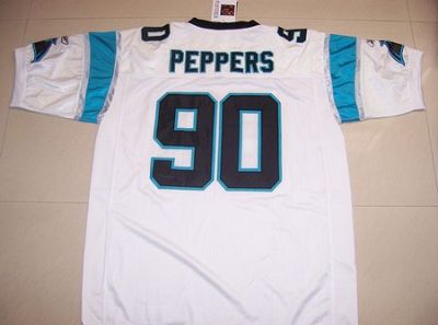 Jerseys Factory Cheap Panthers #90 Julius Peppers White Stitched