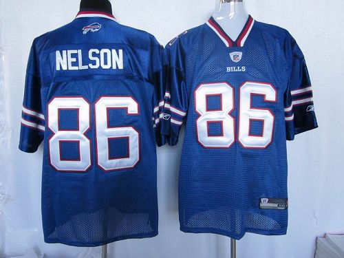 Jerseys Factory Cheap Bills #86 David Nelson Light Blue 2011 New