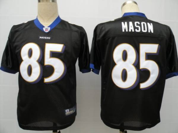 Jerseys Factory Cheap Ravens #85 Derrick Mason Black Stitched NF - Click Image to Close