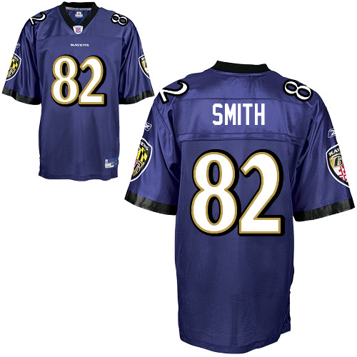 Jerseys Factory Cheap Ravens #82 Torrey Smith Purple Stitched NF