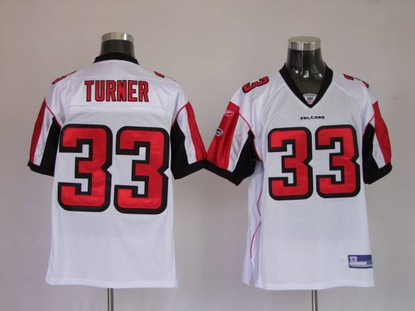 Jerseys Factory Cheap Falcons #33 Michael Turner White Stitched - Click Image to Close
