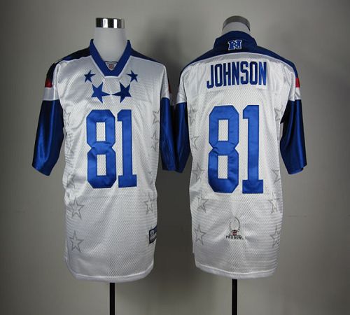 Jerseys Factory Cheap Lions #81 Calvin Johnson White 2012 Pro Bo