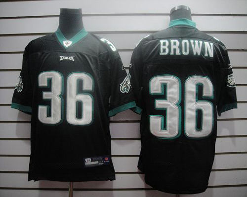 Jerseys Factory Cheap Eagles #36 Ronnie Brown Black Stitched NFL
