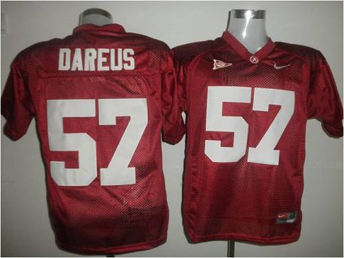 Jerseys Factory Cheap Crimson Tide #57 Marcell Dareus Red Embroi