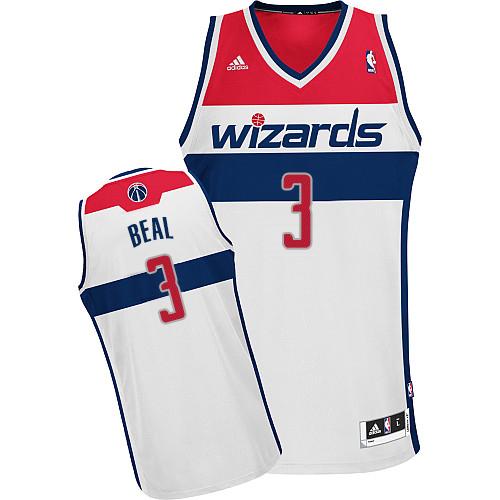Jerseys Factory Cheap Revolution 30 Wizards #3 Bradley Beal Whit