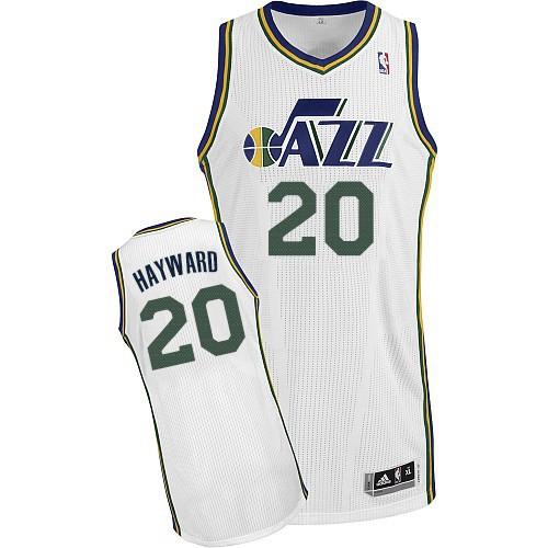 Jerseys Factory Cheap Revolution 30 Jazz #20 Gordon Hayward Whit