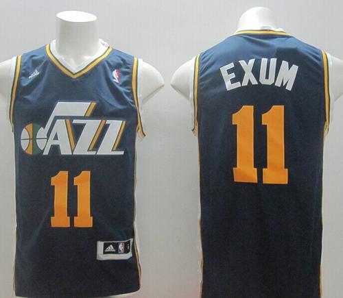 Jerseys Factory Cheap Revolution 30 Jazz #11 Dante Exum Navy Blu
