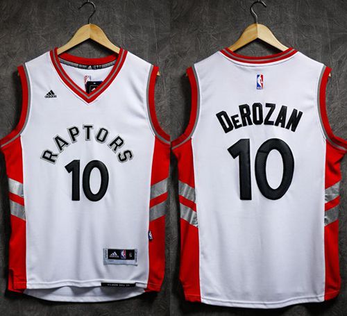 Jerseys Factory Cheap Revolution 30 Raptors #10 DeMar DeRozan Wh