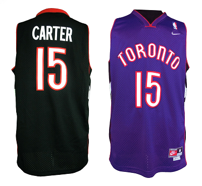 Jerseys Factory Cheap Raptors #15 Vince Carter Black/Purple Thro
