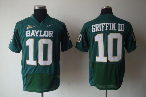 Jerseys Factory Cheap Bears #10 Robert Griffin III Green Embroid
