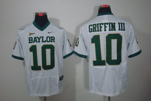Jerseys Factory Cheap Bears #10 Robert Griffin III White Embroid