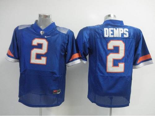 Jerseys Factory Cheap Gators #2 Jeff Demps Blue Embroidered NCAA