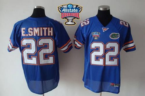 Jerseys Factory Cheap Gators #22 E.Smith Blue Allstate Sugar Bow