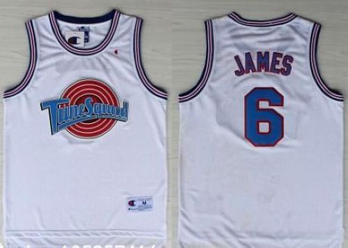 Jerseys Factory Cheap Space Jam Tune Squad #6 James White Stitch