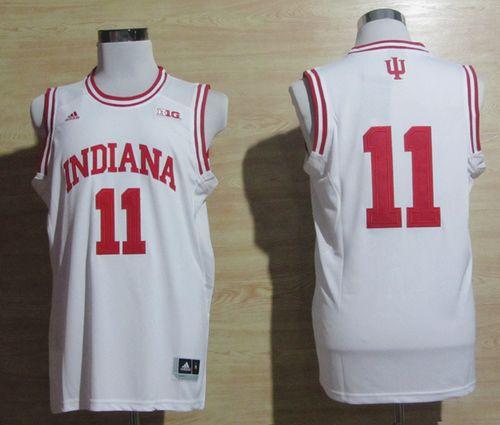 Jerseys Factory Cheap Hoosiers #11 Isiah Thomas White Big 10 Pat