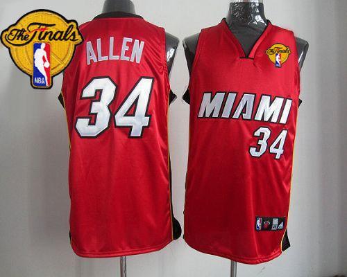 Jerseys Factory Cheap Revolution 30 Heat #34 Ray Allen Red Final