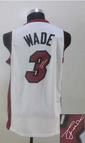 Jerseys Factory Cheap Revolution 30 Autographed Heat #3 Dwyane W