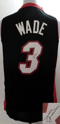 Jerseys Factory Cheap Revolution 30 Autographed Heat #3 Dwyane W