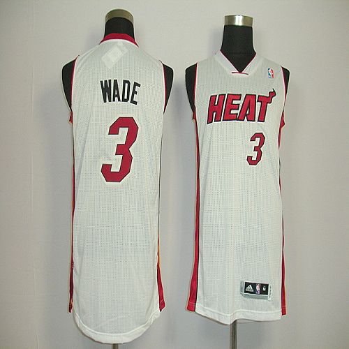 Jerseys Factory Cheap Revolution 30 Heat #3 Dwyane Wade White St