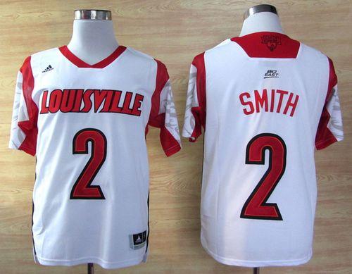 Jerseys Factory Cheap Cardinals #2 Russ Smith White Basketball E