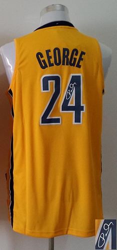 Jerseys Factory Cheap Revolution 30 Autographed Pacers #24 Paul