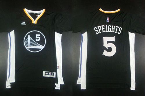 Jerseys Factory Cheap Warriors #5 Marreese Speights Black New Al