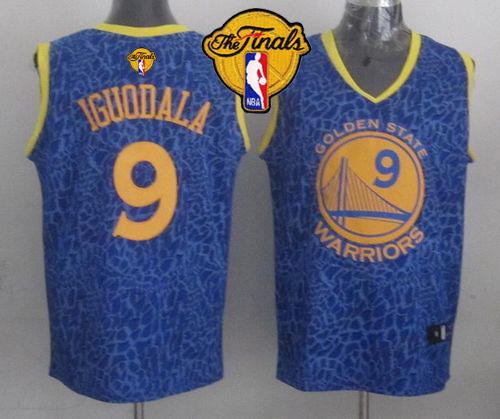 Jerseys Factory Cheap Warriors #9 Andre Iguodala Blue Crazy Ligh