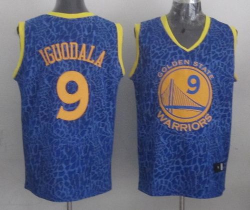 Jerseys Factory Cheap Warriors #9 Andre Iguodala Blue Crazy Ligh