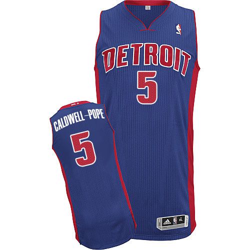 Jerseys Factory Cheap Pistons #5 Kentavious Caldwell-Pope Blue S