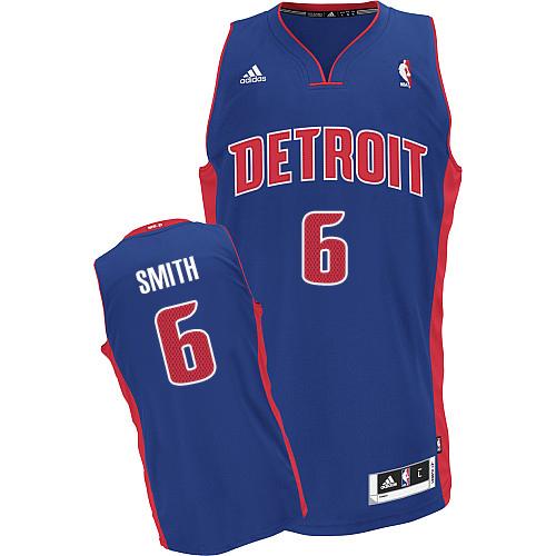 Jerseys Factory Cheap Revolution 30 Pistons #6 Josh Smith Blue S