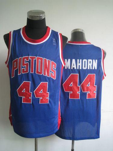 Jerseys Factory Cheap Pistons #44 Rick Mahorn Blue Throwback Sti