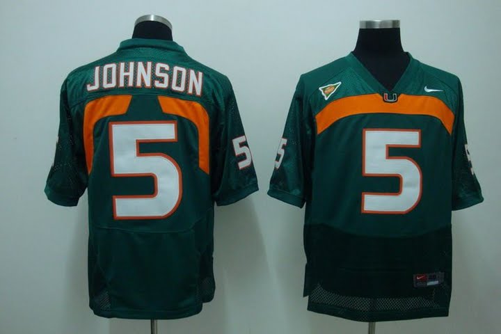 Jerseys Factory Cheap Hurricanes #5 Andre Johnson Green Embroide - Click Image to Close