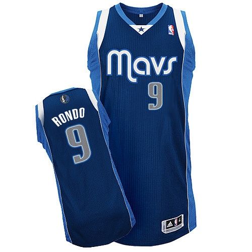Jerseys Factory Cheap Revolution 30 Mavericks #9 Rajon Rondo Nav