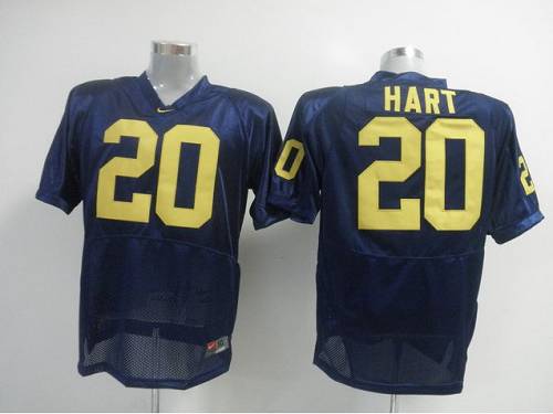 Jerseys Factory Cheap Wolverines #20 Mike Hart Blue Embroidered