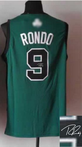 Jerseys Factory Cheap Revolution 30 Autographed Celtics #9 Rajon
