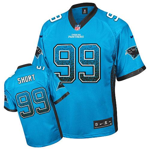 Jerseys Factory Cheap Nike Panthers #99 Kawann Short Blue Altern