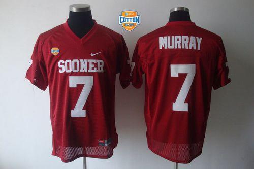 Jerseys Factory Cheap Sooners #7 DeMarco Murray Red AT&T Cotton
