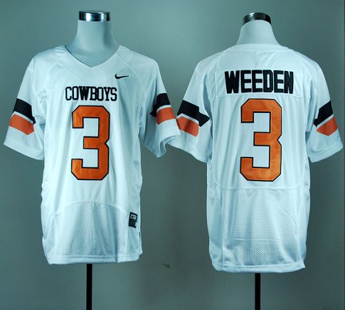 Jerseys Factory Cheap Cowboys #3 Brandon Weeden White Pro Combat