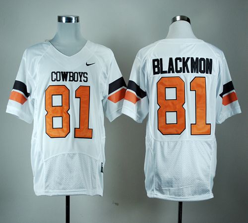 Jerseys Factory Cheap Cowboys #81 Justin Blackmon White Pro Comb