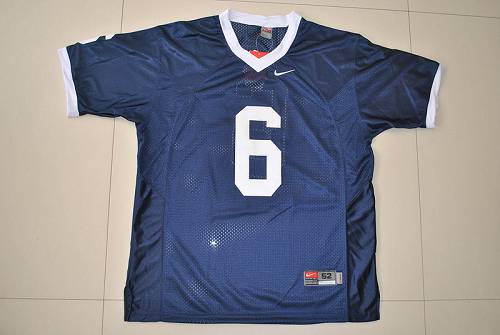 Jerseys Factory Cheap Nittany Lions #6 Navy Blue Embroidered NCA