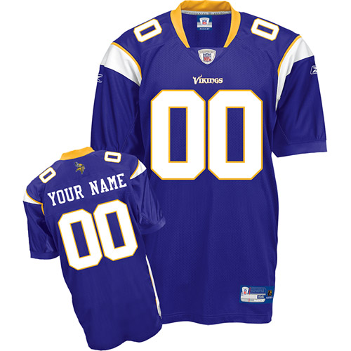 Jerseys Factory Cheap Vikings Personalized Authentic Purple NFL