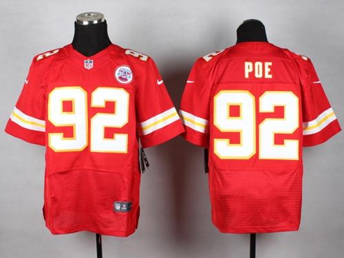 Jerseys Factory Cheap Nike Chiefs #92 Dontari Poe Red Team Color