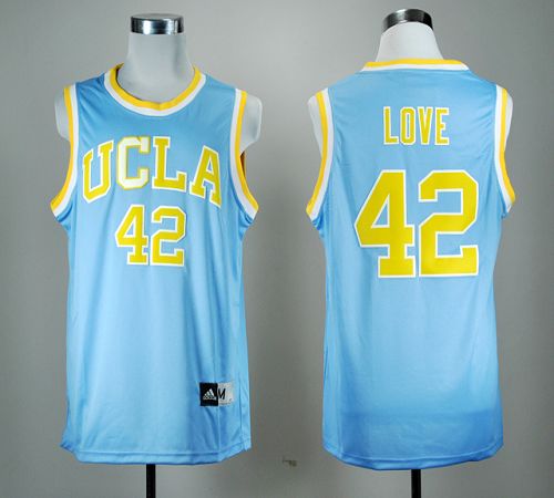 Jerseys Factory Cheap Bruins #42 Kevin Love Blue Basketball Embr