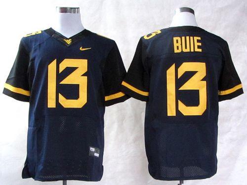 Jerseys Factory Cheap Mountaineers #13 Andrew Buie Navy Blue Emb