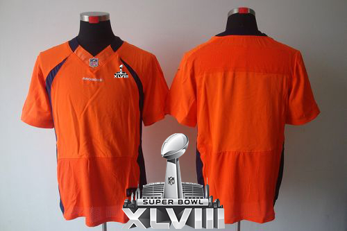 Jerseys Factory Cheap Nike Broncos Blank Orange Team Color Super