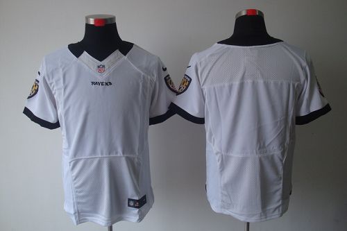 Jerseys Factory Cheap Nike Ravens Blank White Men's Stitched NFL