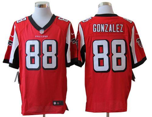 Jerseys Factory Cheap Nike Falcons #88 Tony Gonzalez Red Team Co
