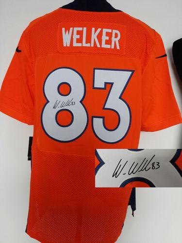 Jerseys Factory Cheap Nike Broncos #83 Wes Welker Orange Team Co