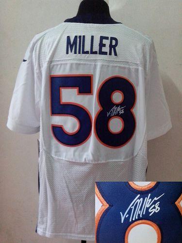 Jerseys Factory Cheap Nike Broncos #58 Von Miller White Men's St